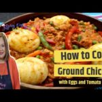 Ground Chicken with Tomato Sauce