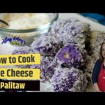 How to make ube cheese palitaw balls